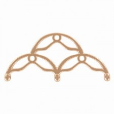 Cymbal ™ DQ metal ending Sitanos III for 8/0 beads - Rose gold